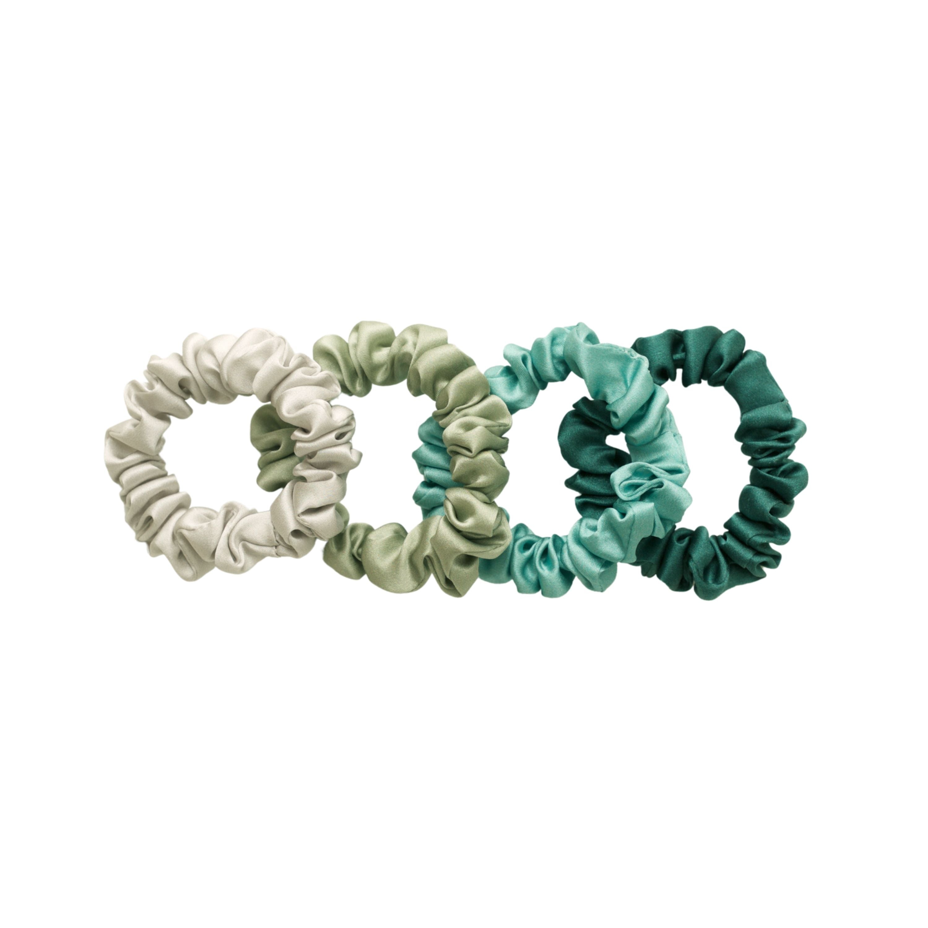 Malachite Green Skinny Scrunchies