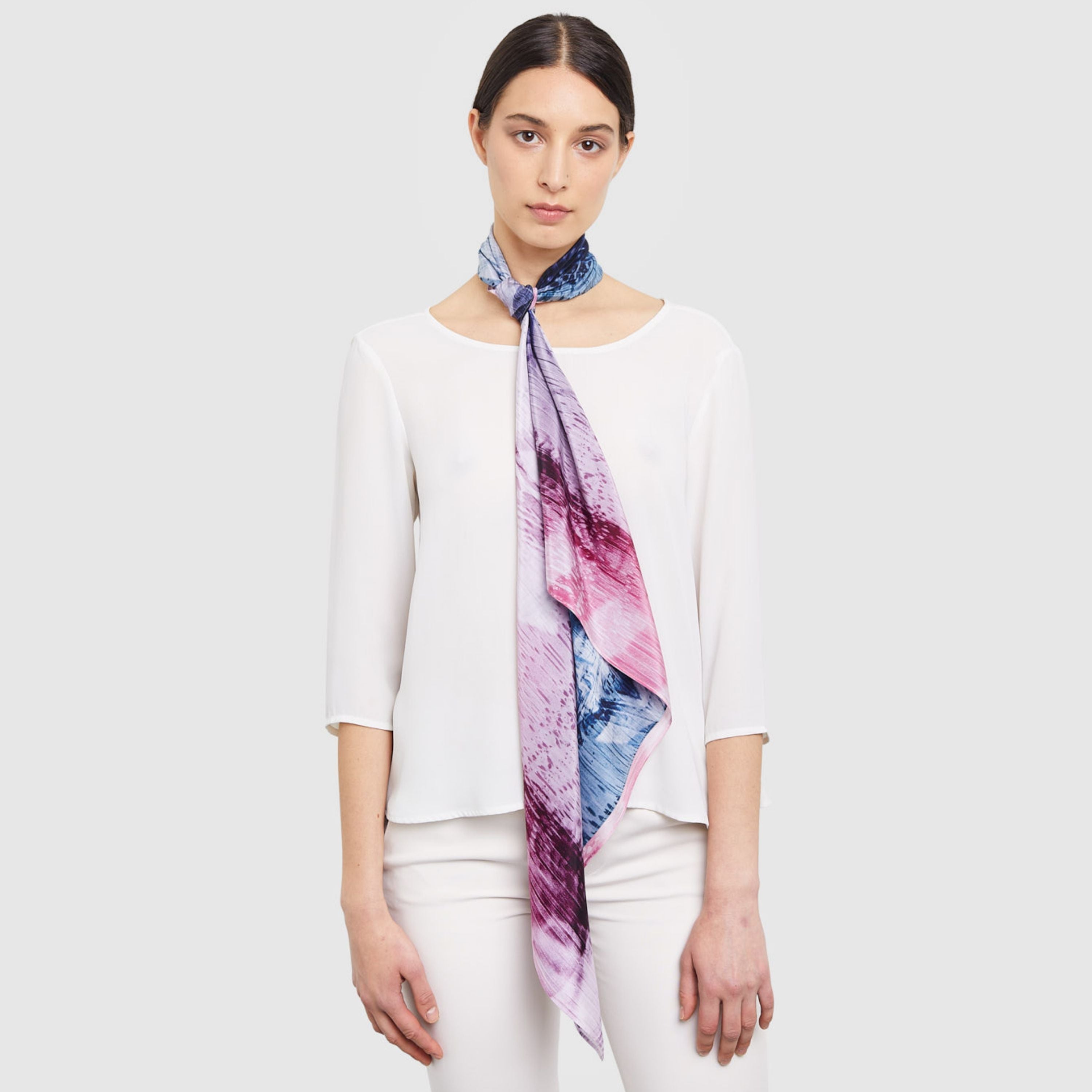 Cellular III Silk Scarf